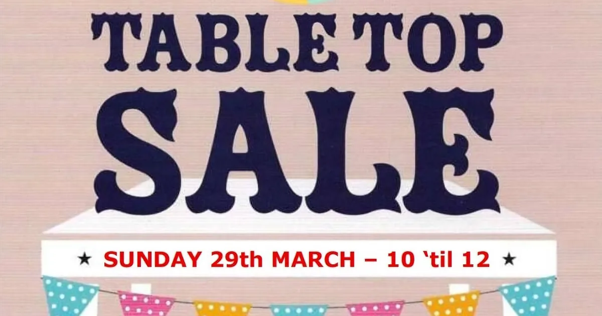 Table Top Sale – 55 Plus Project Louth