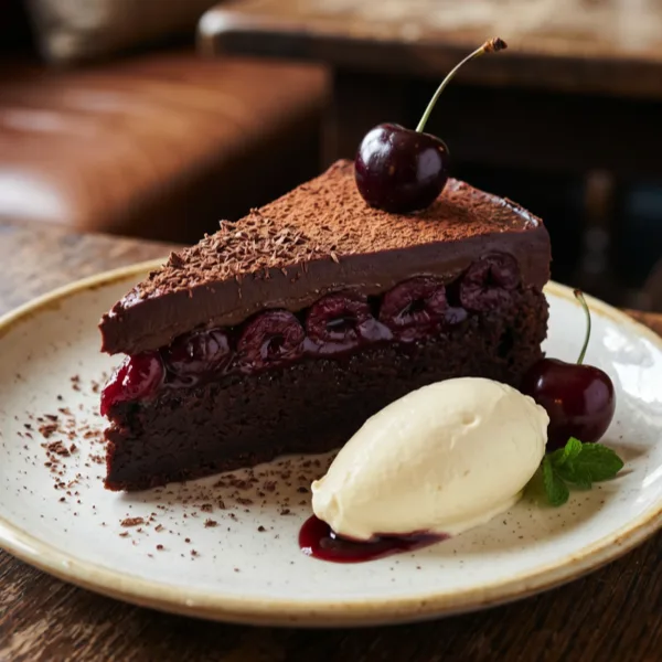 Chocolate and Cherry Slice